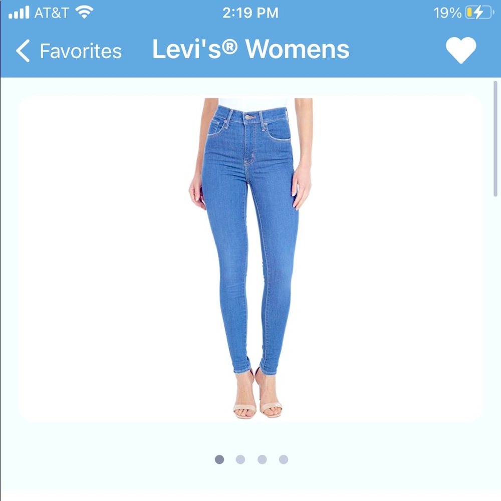 Levi’s Mile High Super skinny